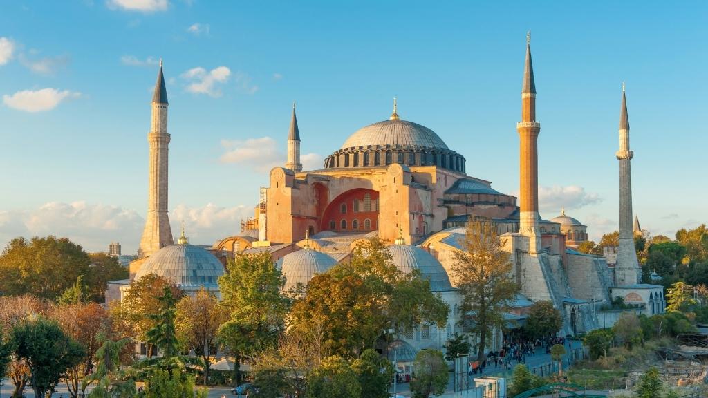 Hagia Sophia, a beautiful, historical, and cultural landmark in Istanbul.